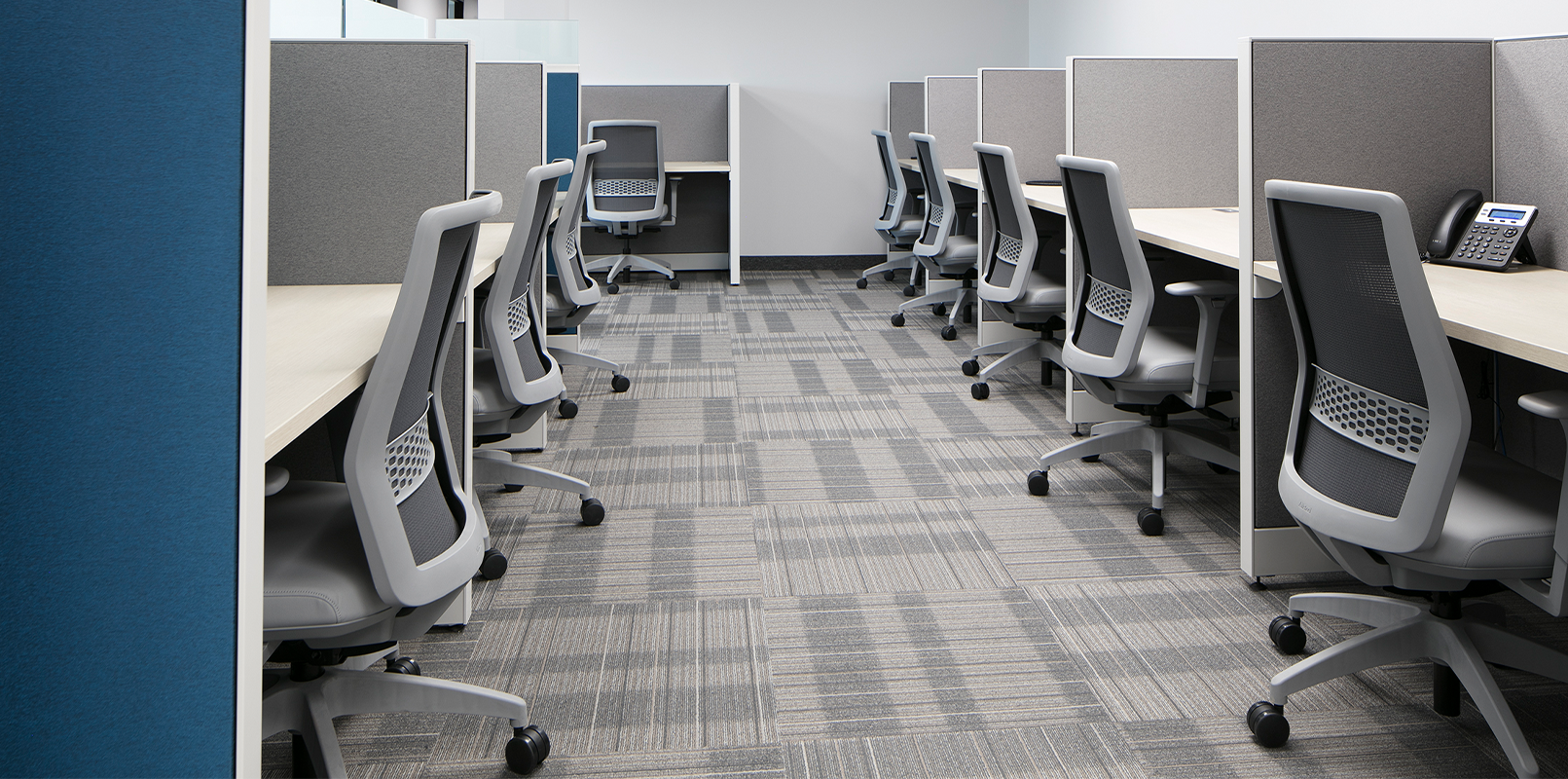 Individual cubicle work spaces